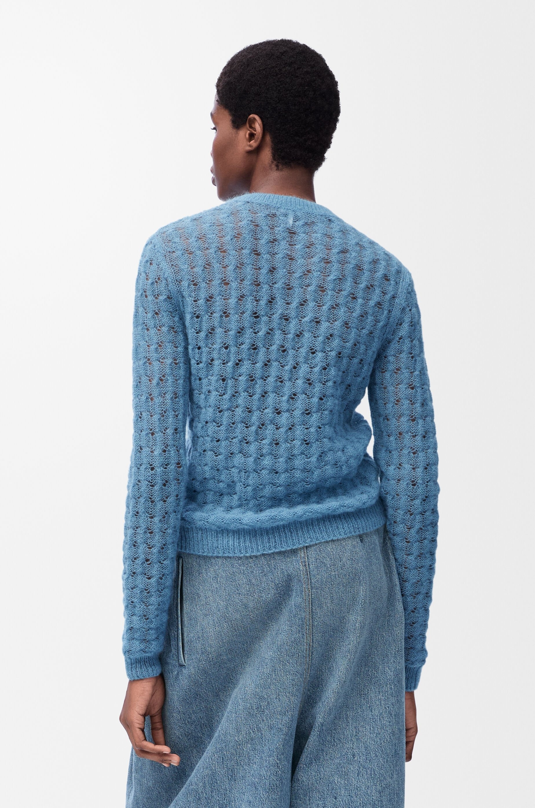 Sweater in mohair and wool blend - 4