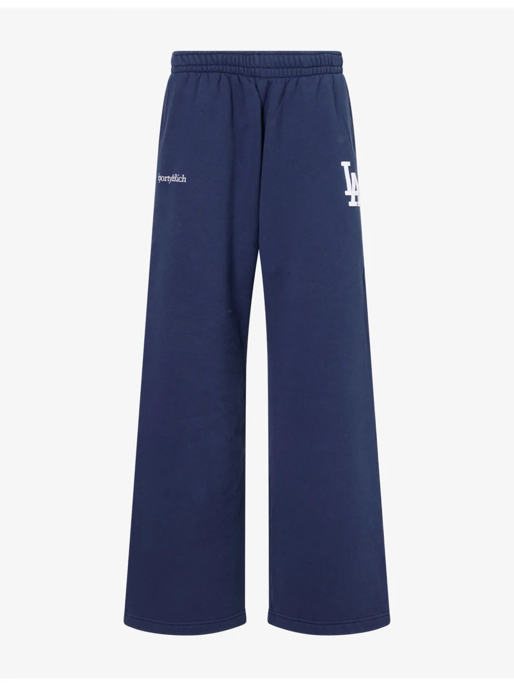LA Serif Wide-Leg Cotton Jogging Bottoms - 1