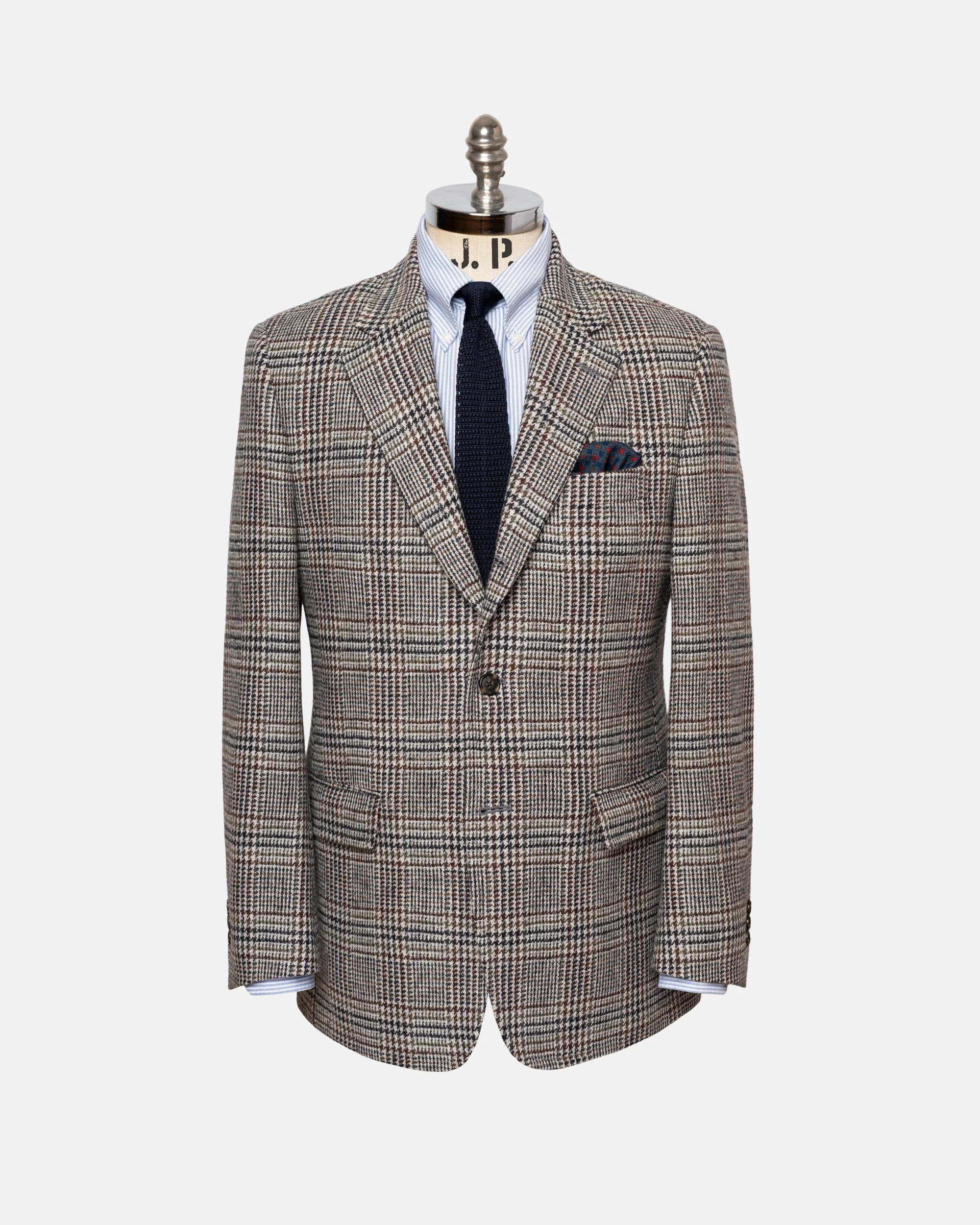 MADE-IN-CANADA GREY LARGE SCALE PRINCE OF WALES SPORT COAT - 1