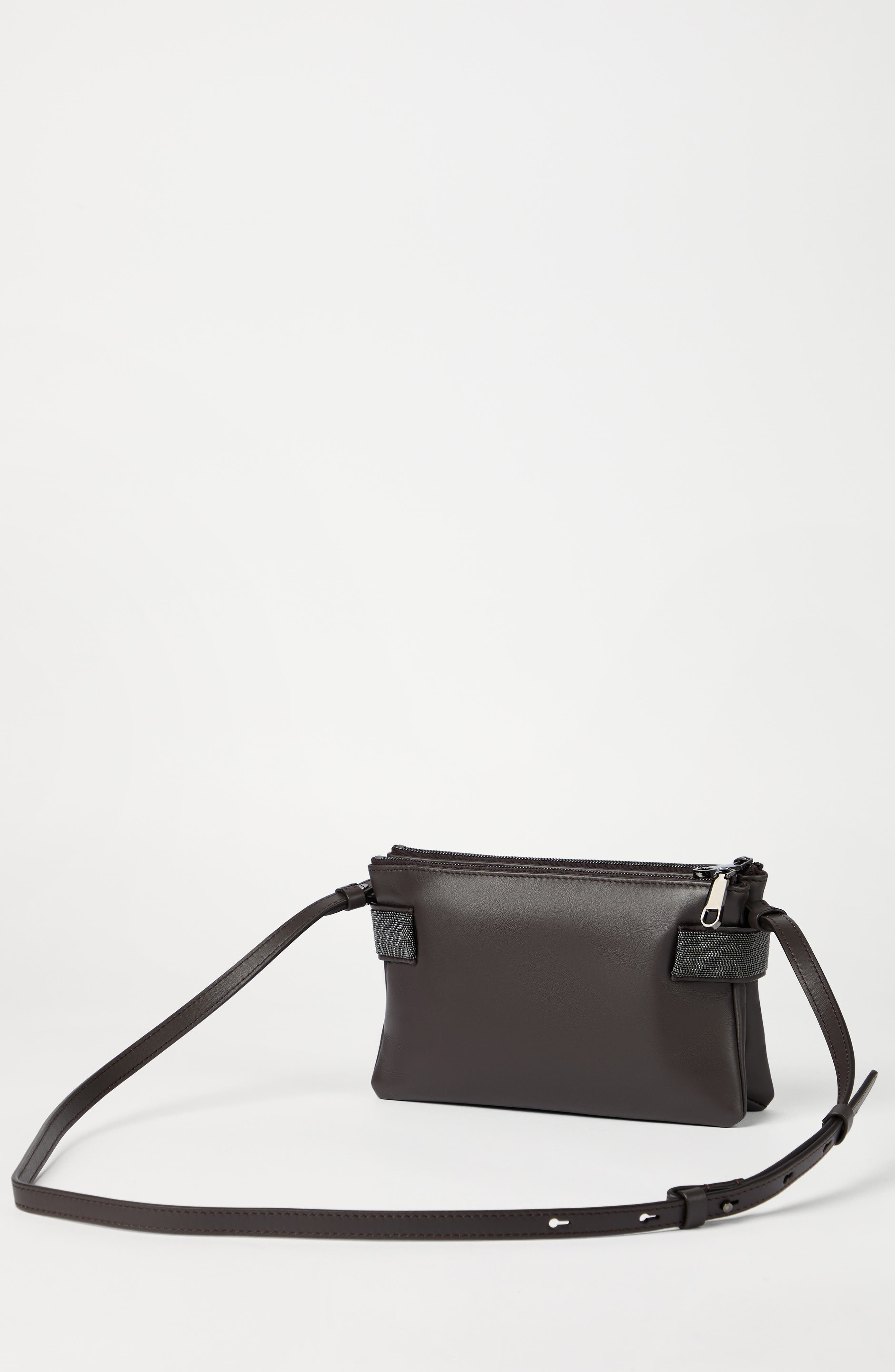 Brunello Cucinelli Essence mini shoulder bag in Rust Brown at Nordstrom - 3