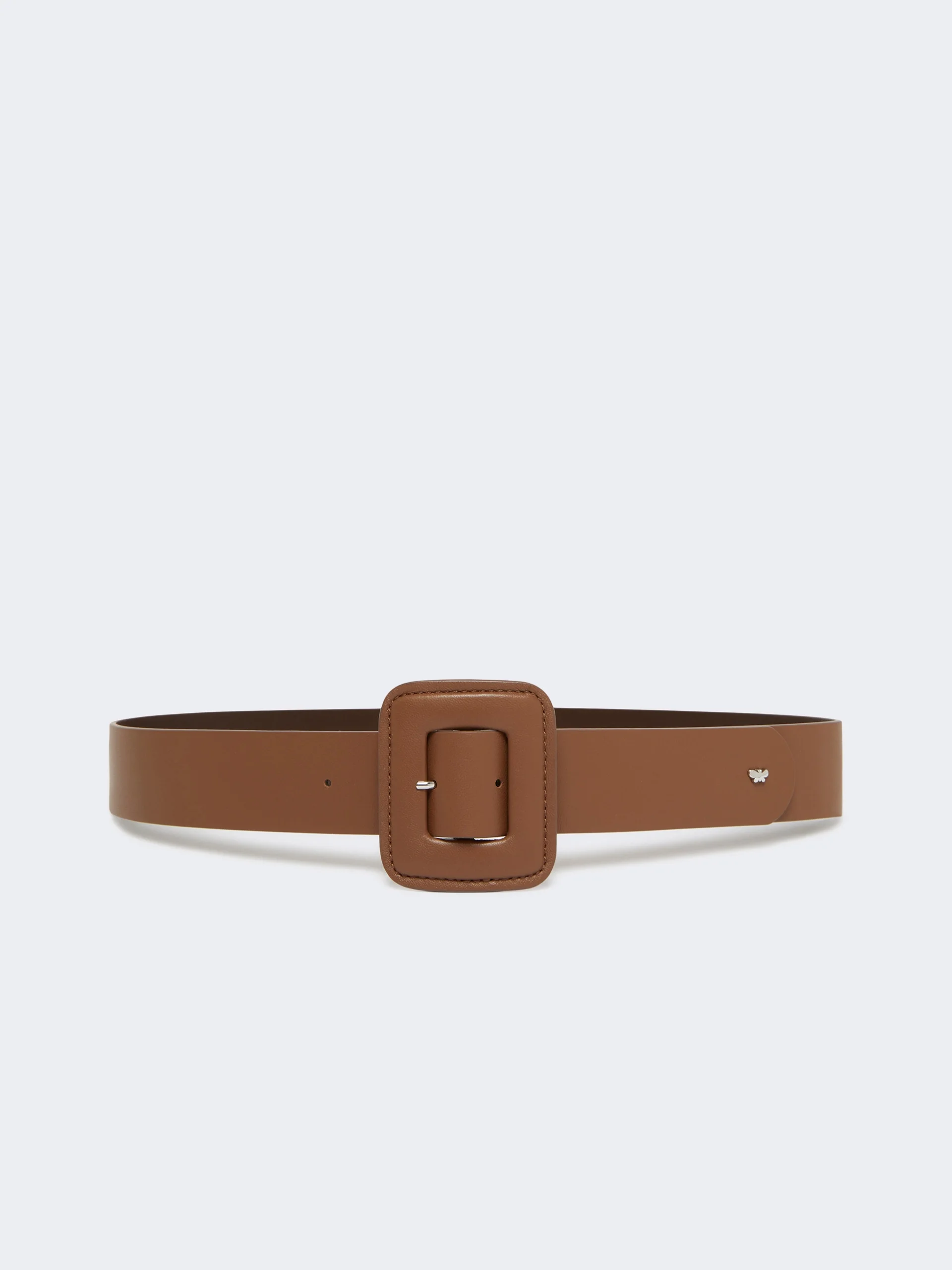 BRIO Shiny Nappa leather belt - TOBACCO - 1
