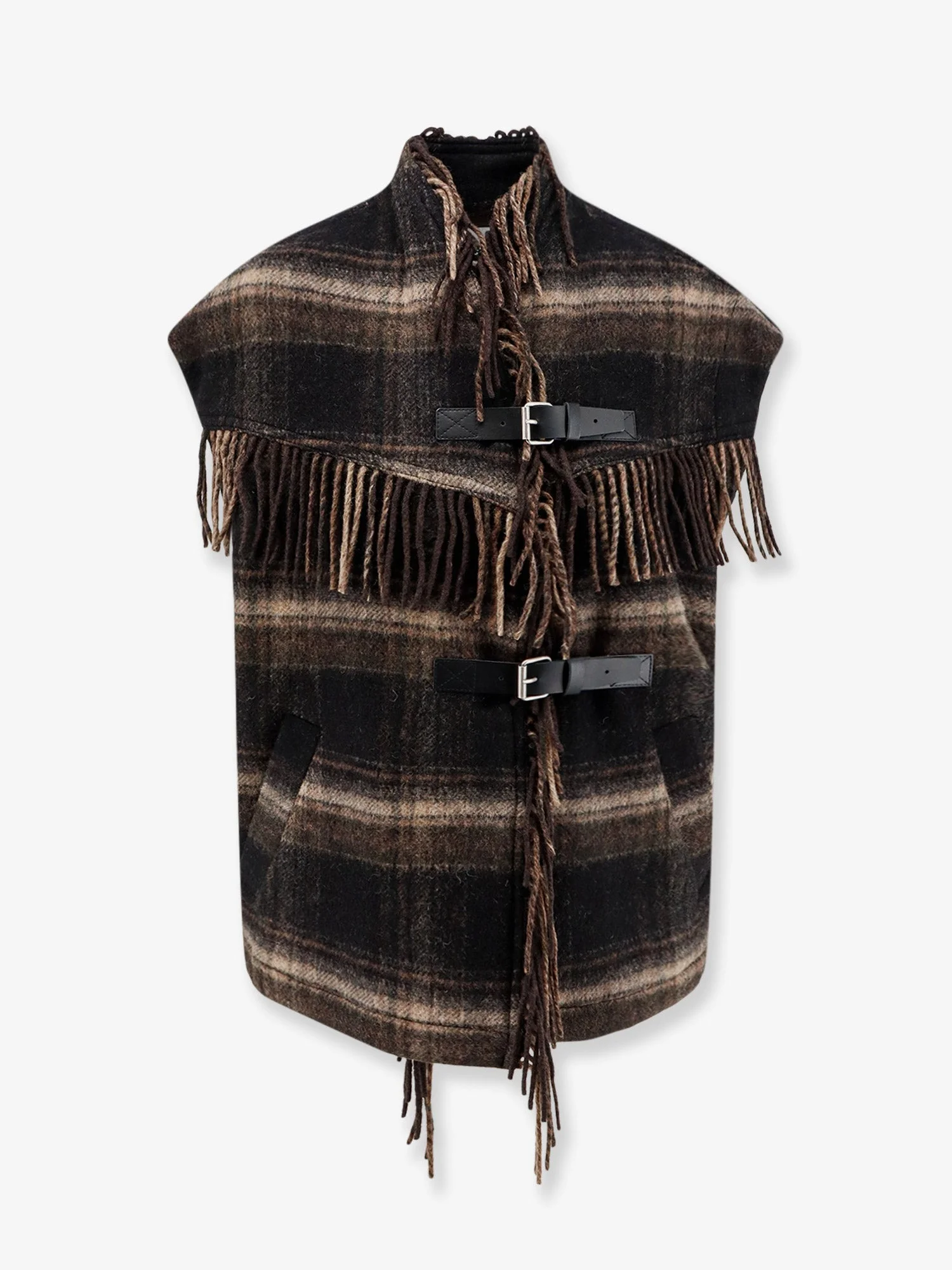 Ginesa Sleeveless Jacket With Fringes - 1