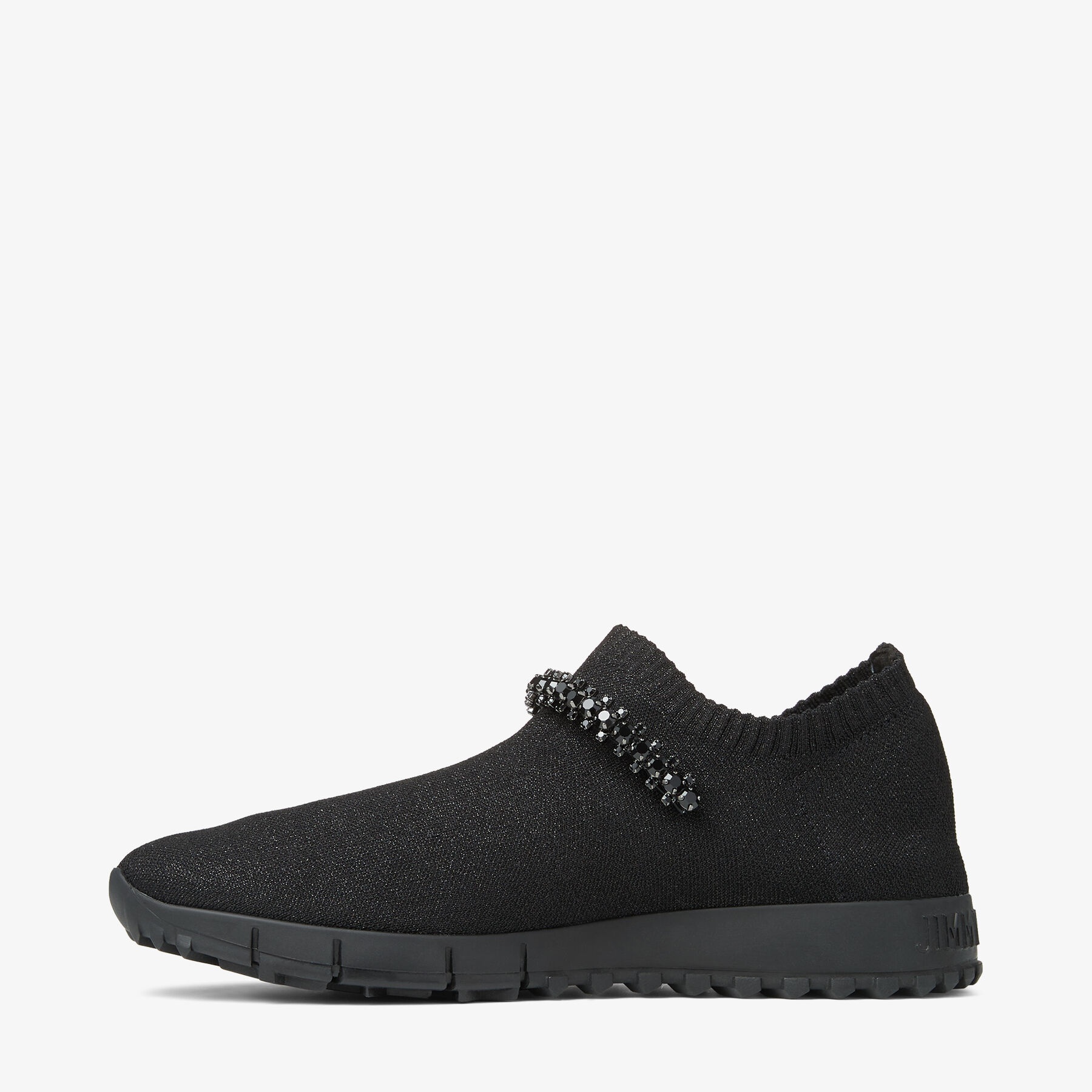 Verona
Black Knit Trainers with Crystals - 3