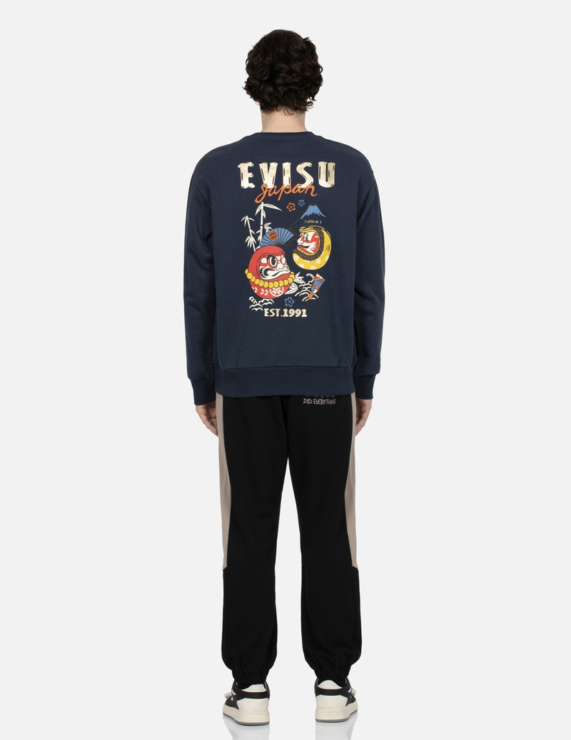 KUMADORI DARUMA PRINT RELAX FIT SWEATSHIRT 5