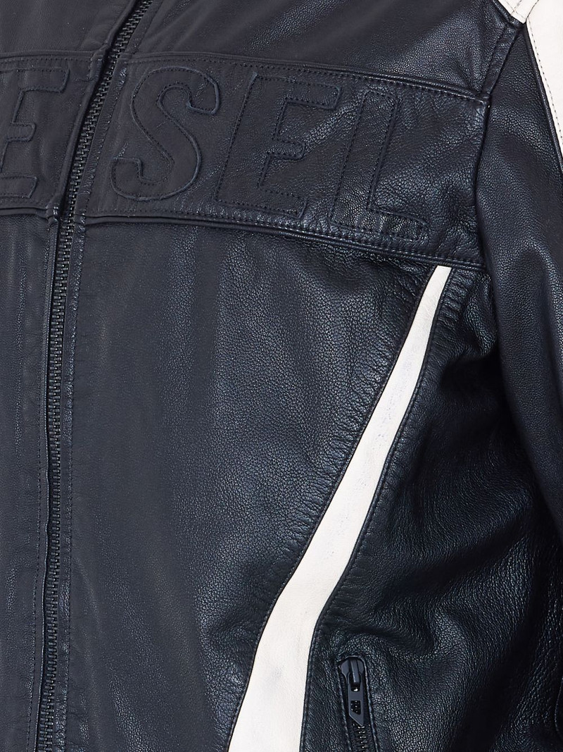 L-Adam logo-embossed zip-up jacket 3