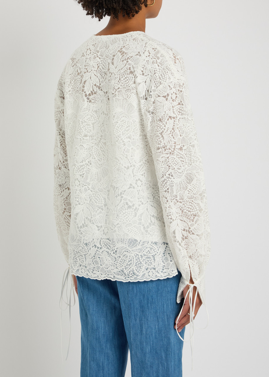 Erdem Ditsy Floral Guipure-lace Blouse - 2