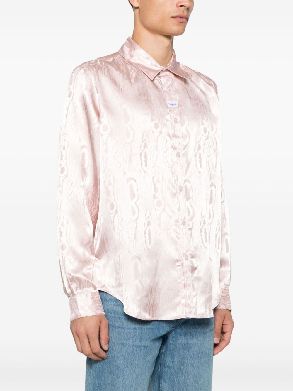 patterned-jacquard shirt - 3