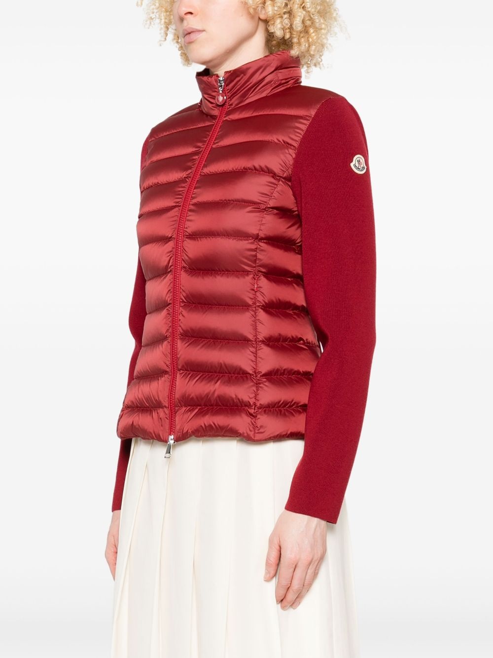 padded-front knit jacket - 3