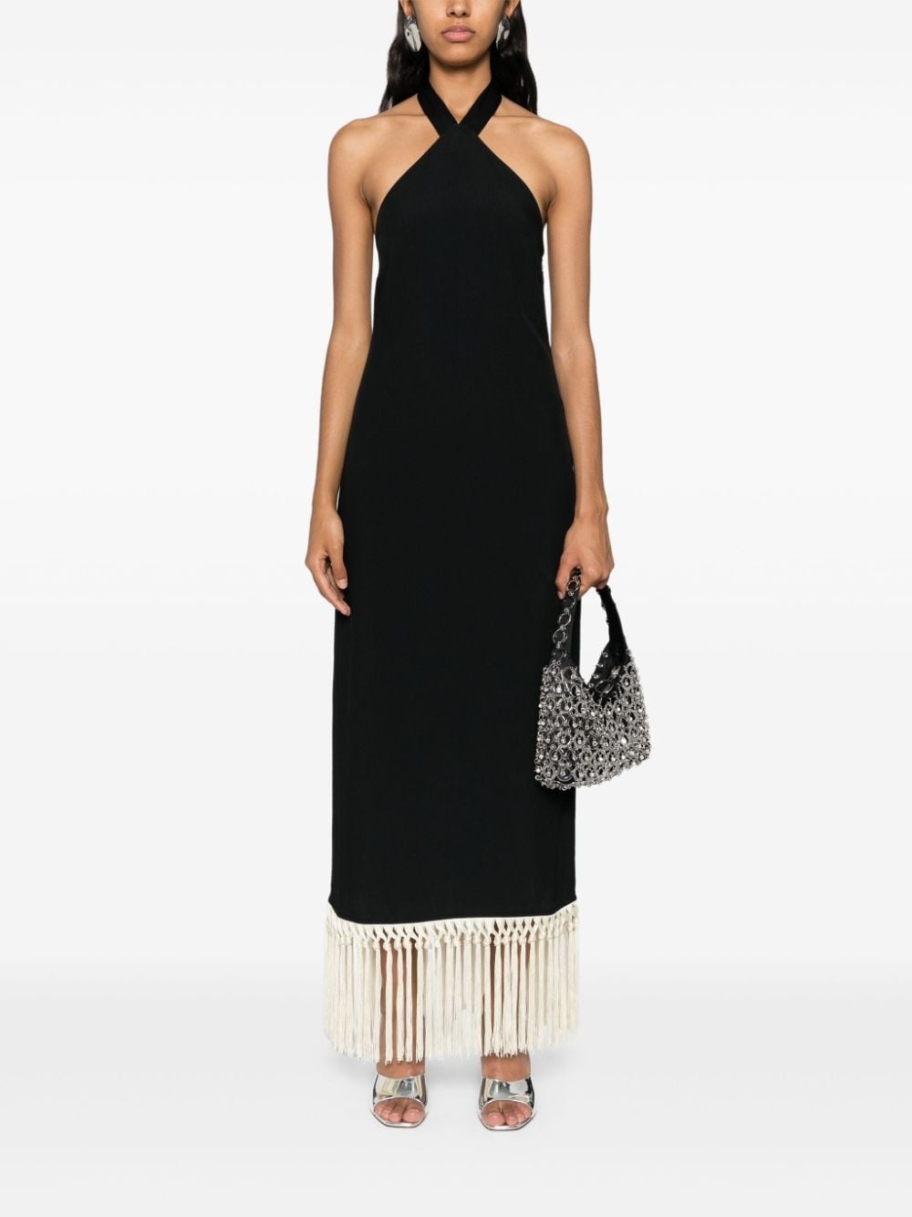 halterneck midi dress - 2