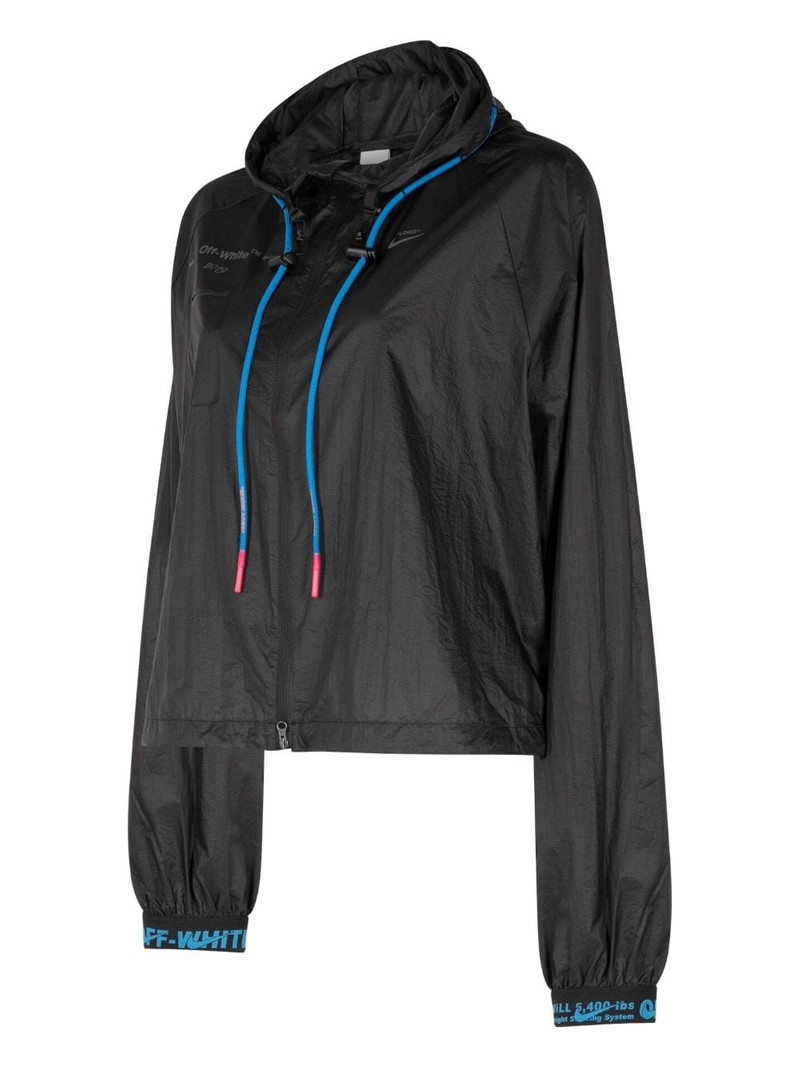 Nike Arrows-motif hooded jacket outlook
