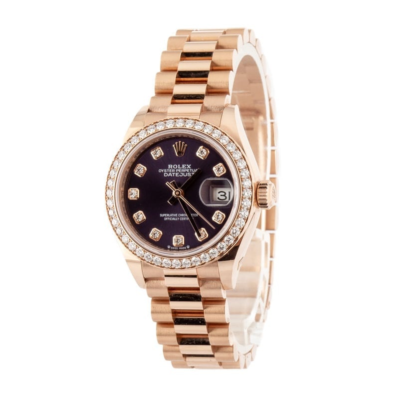 Ladies Rolex Datejust 279135 18k Everose Gold - 2