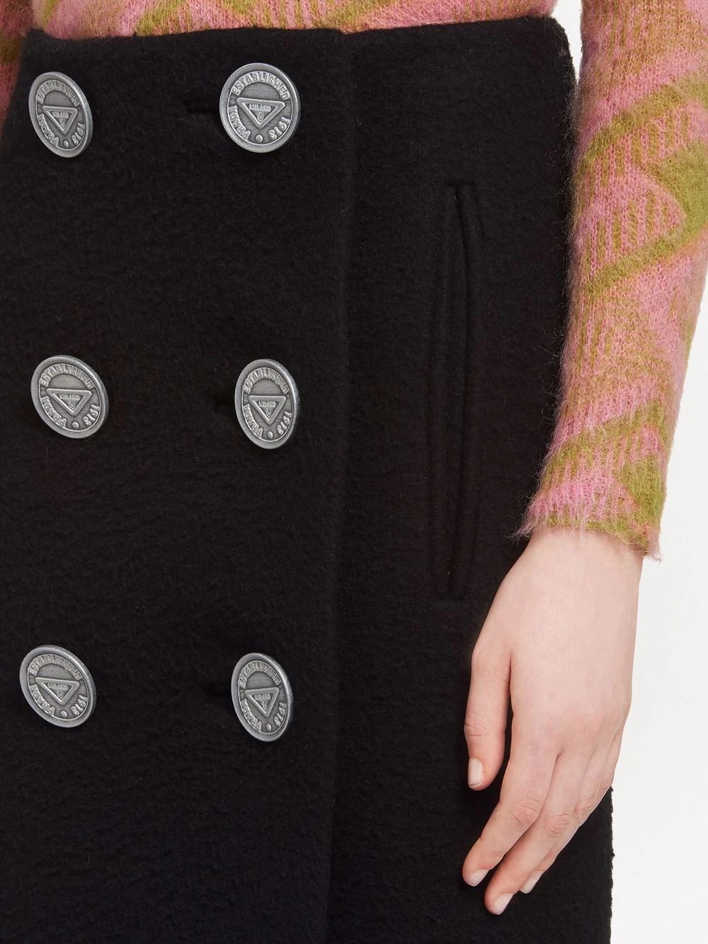 button-detail midi skirt - 5