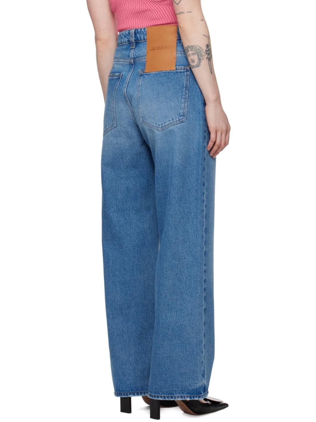 Blue Les Sculptures 'Le de-Nîmes large' Jeans - 3