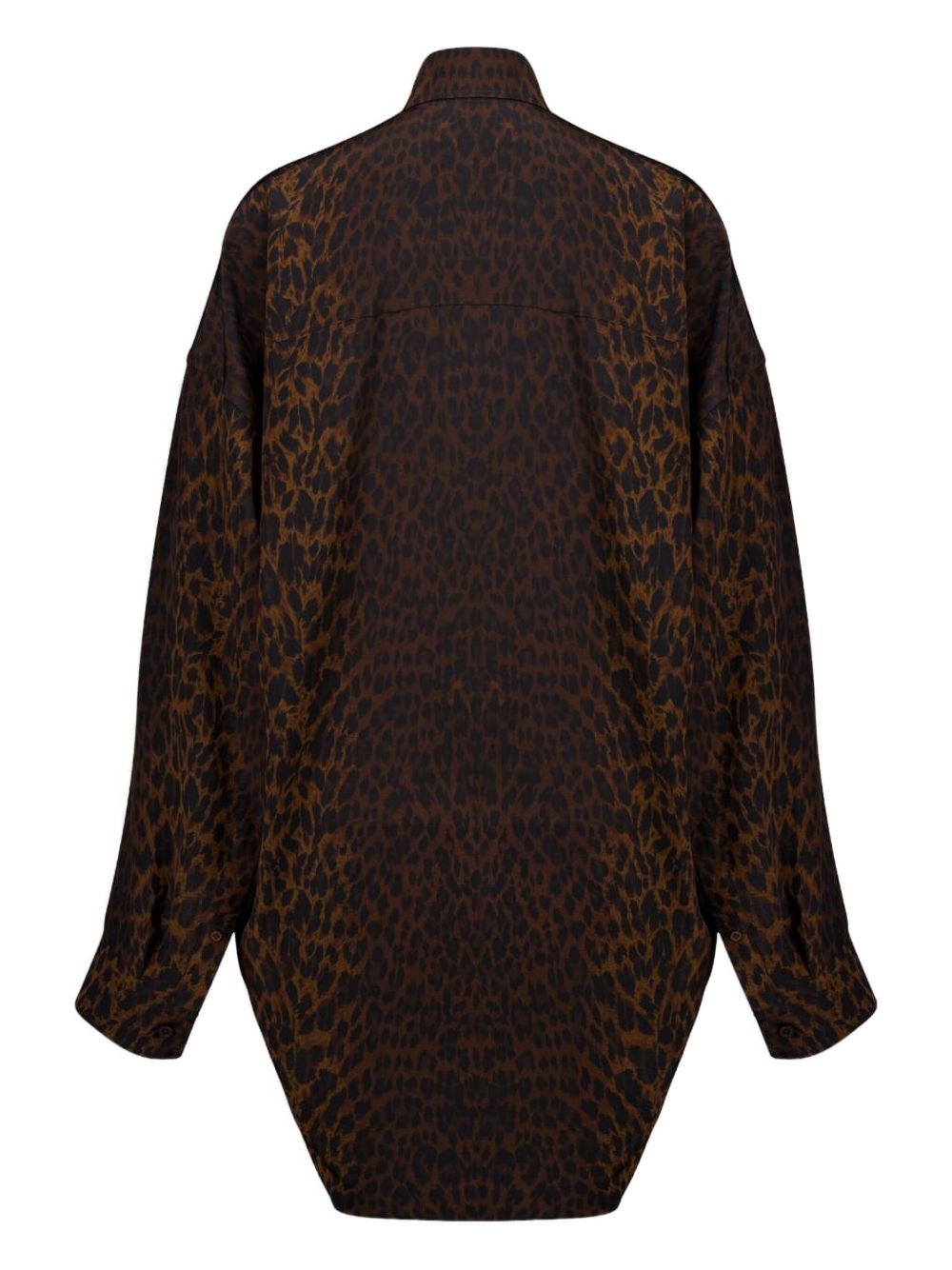 leopard-print silk shirt - 2