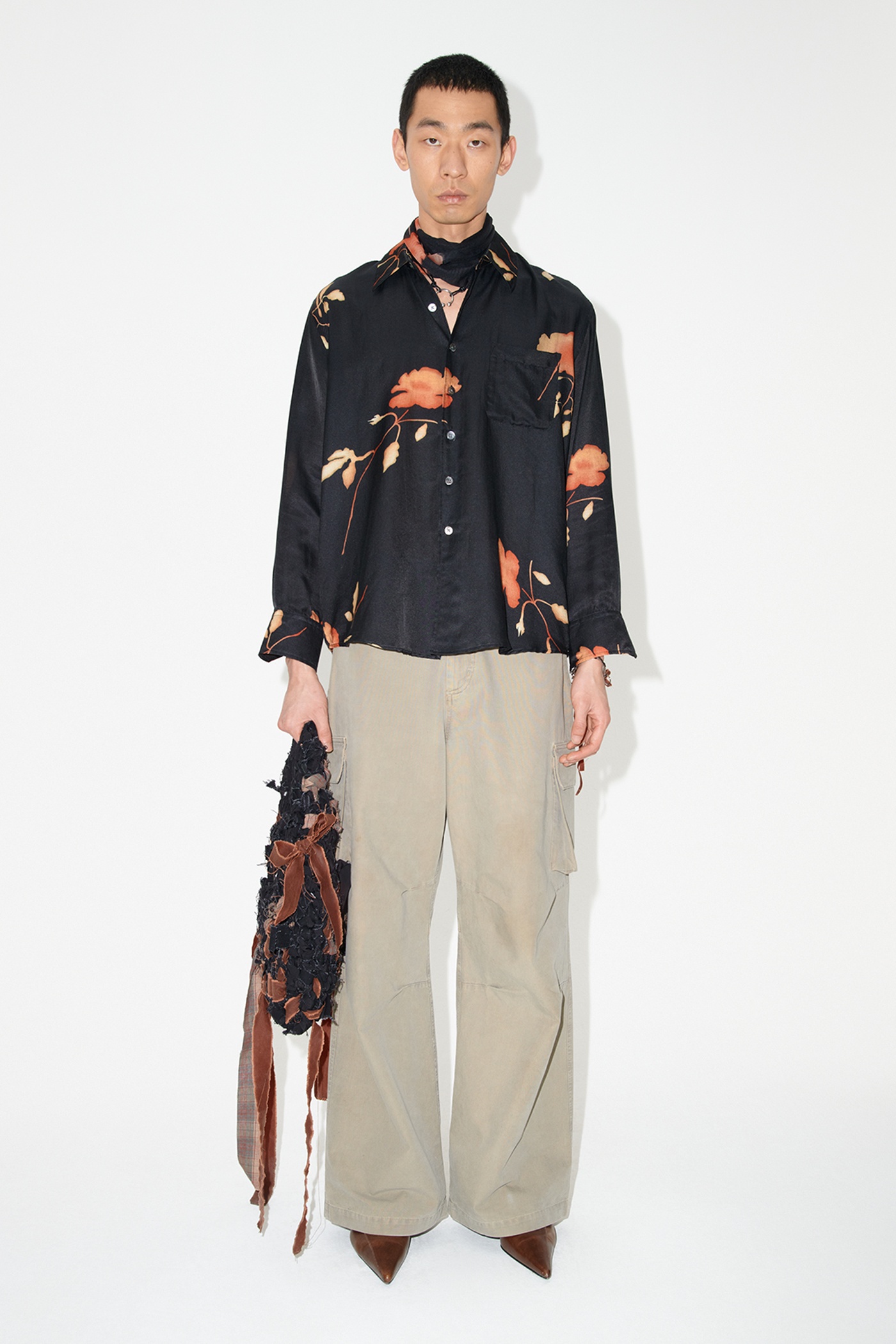 Above Shirt Nocturnal Flower Print - 1