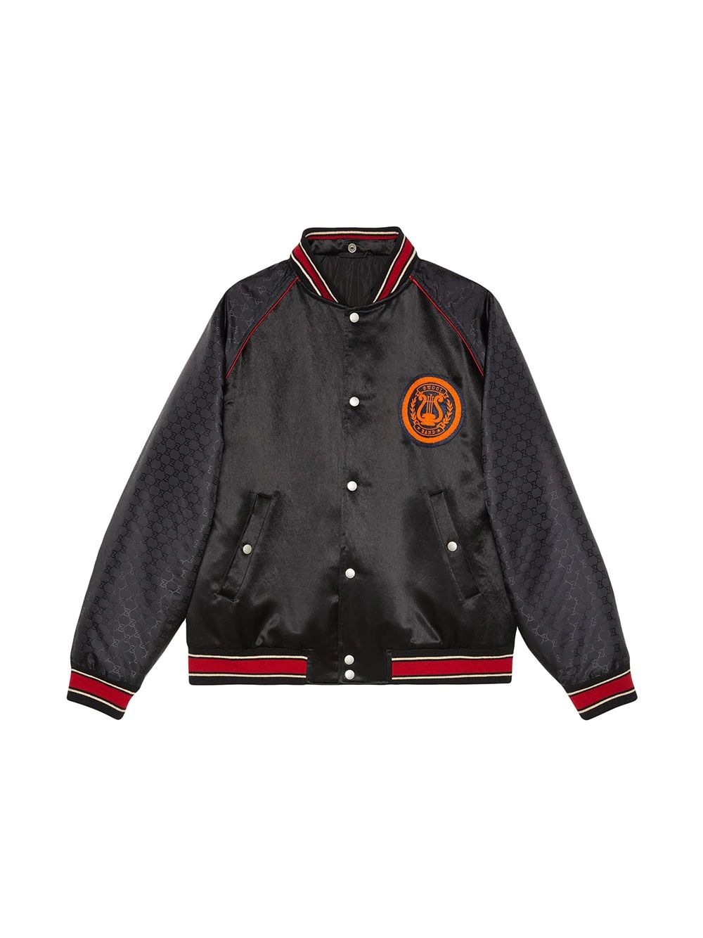 lyre patch bomber jacket - 6