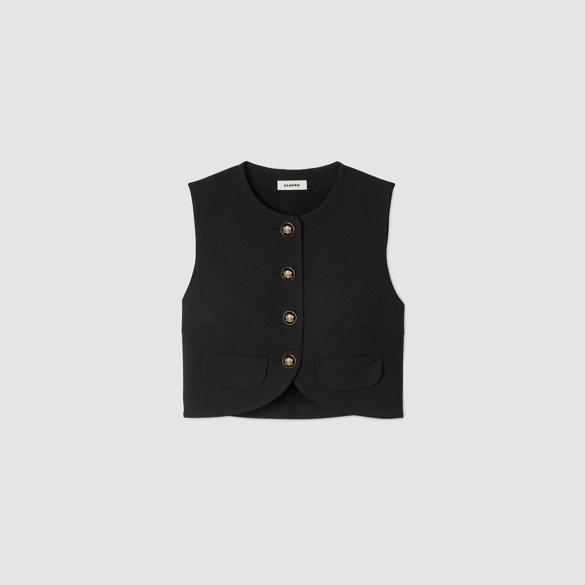 BUTTONED CROP TOP - 7