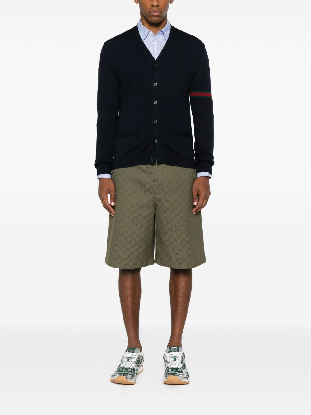button-fastening cardigan - 2