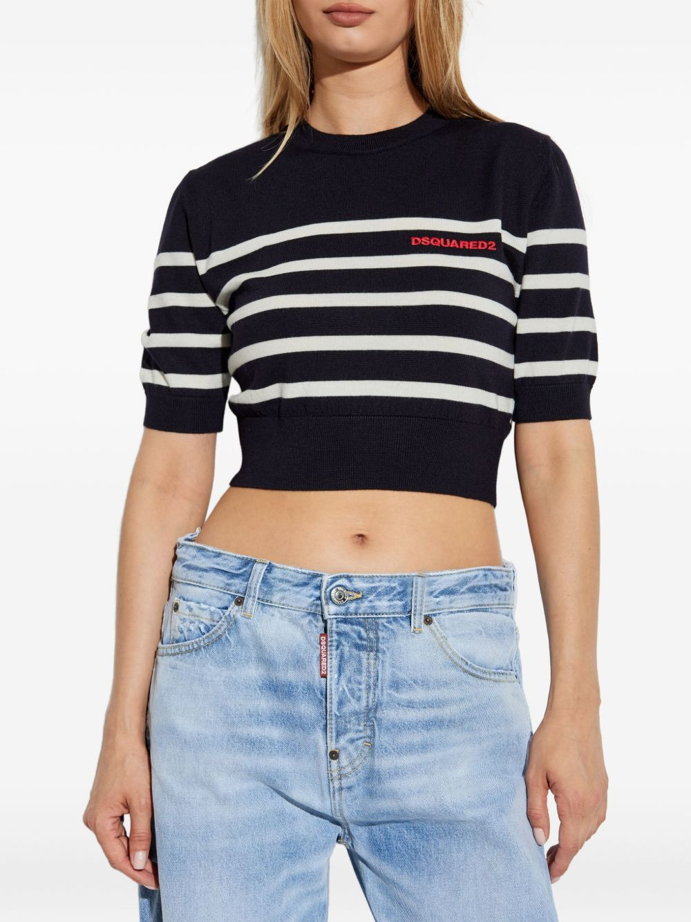 embroidered-logo T-shirt - 3
