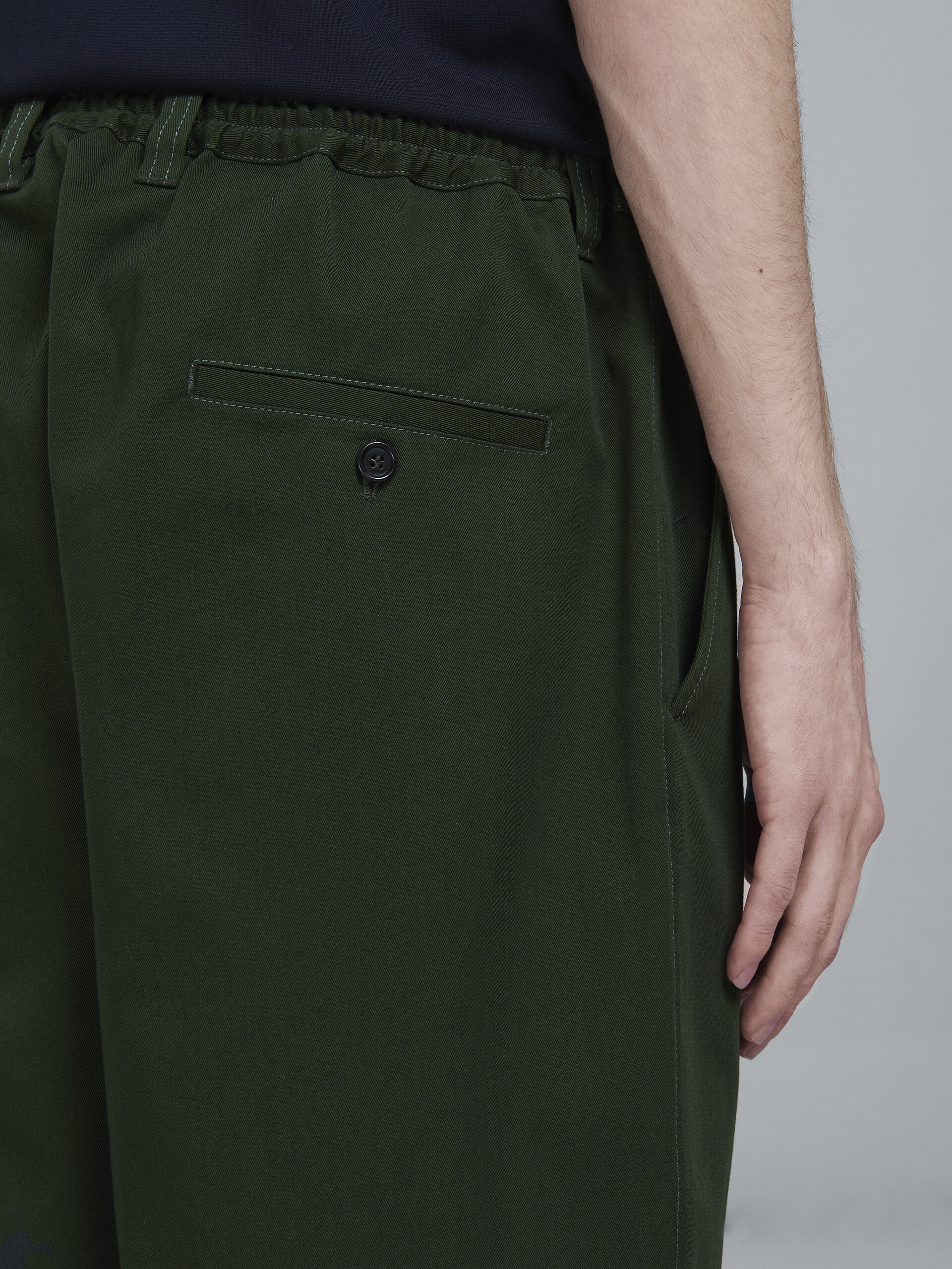 COTTON GABARDINE PANTS - 4