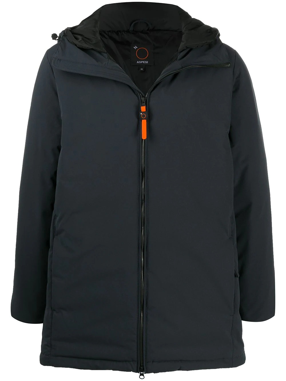 hooded padded down jacket - 1