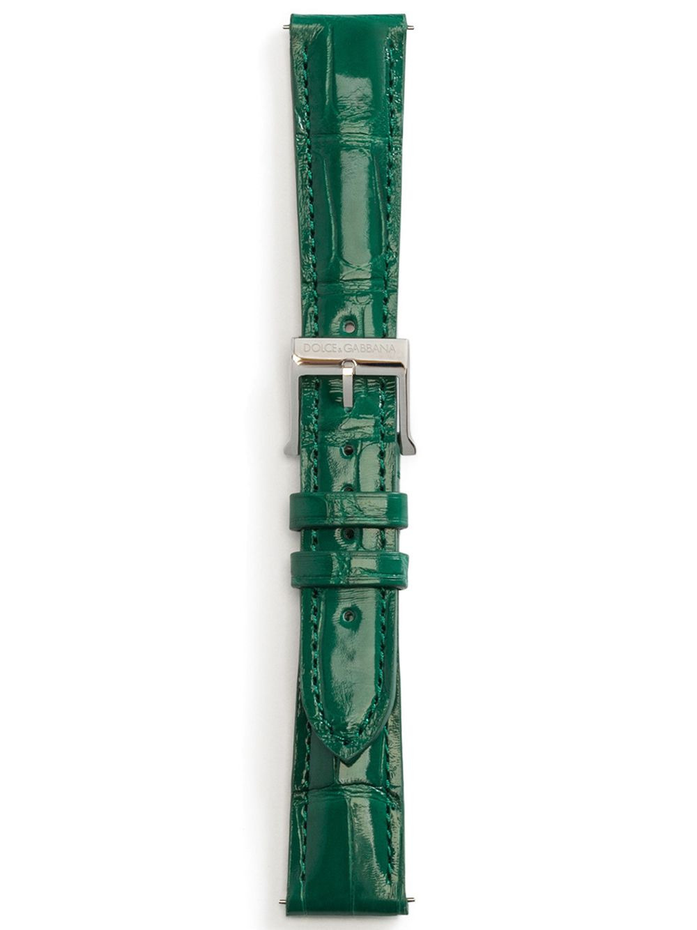 logo-embossed watch strap - 1