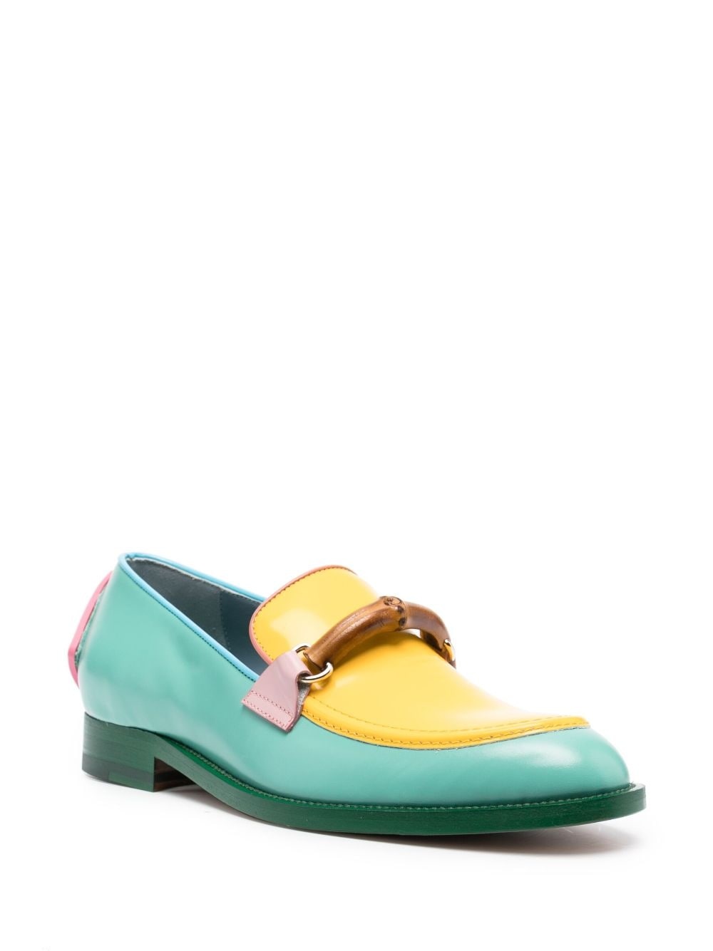 logo-patch multi-panel loafers - 2
