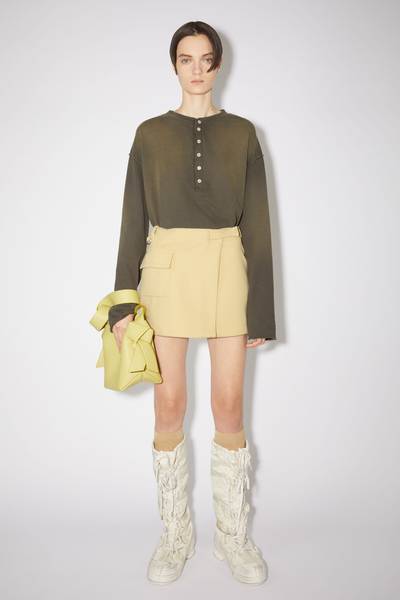 Acne Studios Heavy crepe skirt - Straw yellow outlook