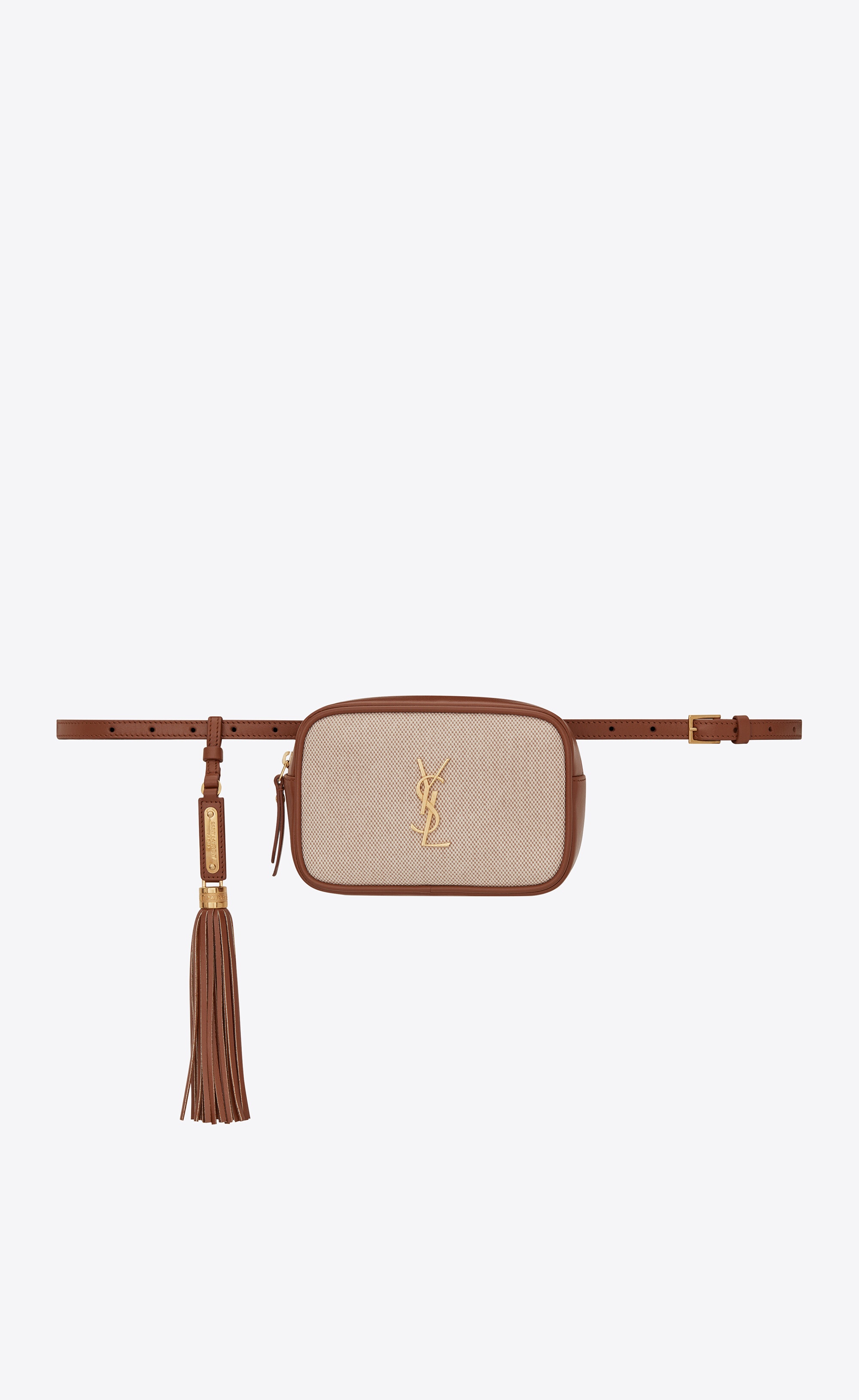 lou belt bag in canvas and leather - 1