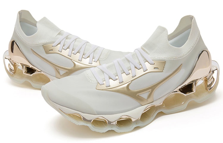 Mizuno x Sorayama Wave Prophecy 'White Gray Gold' D1GA212504 - 3
