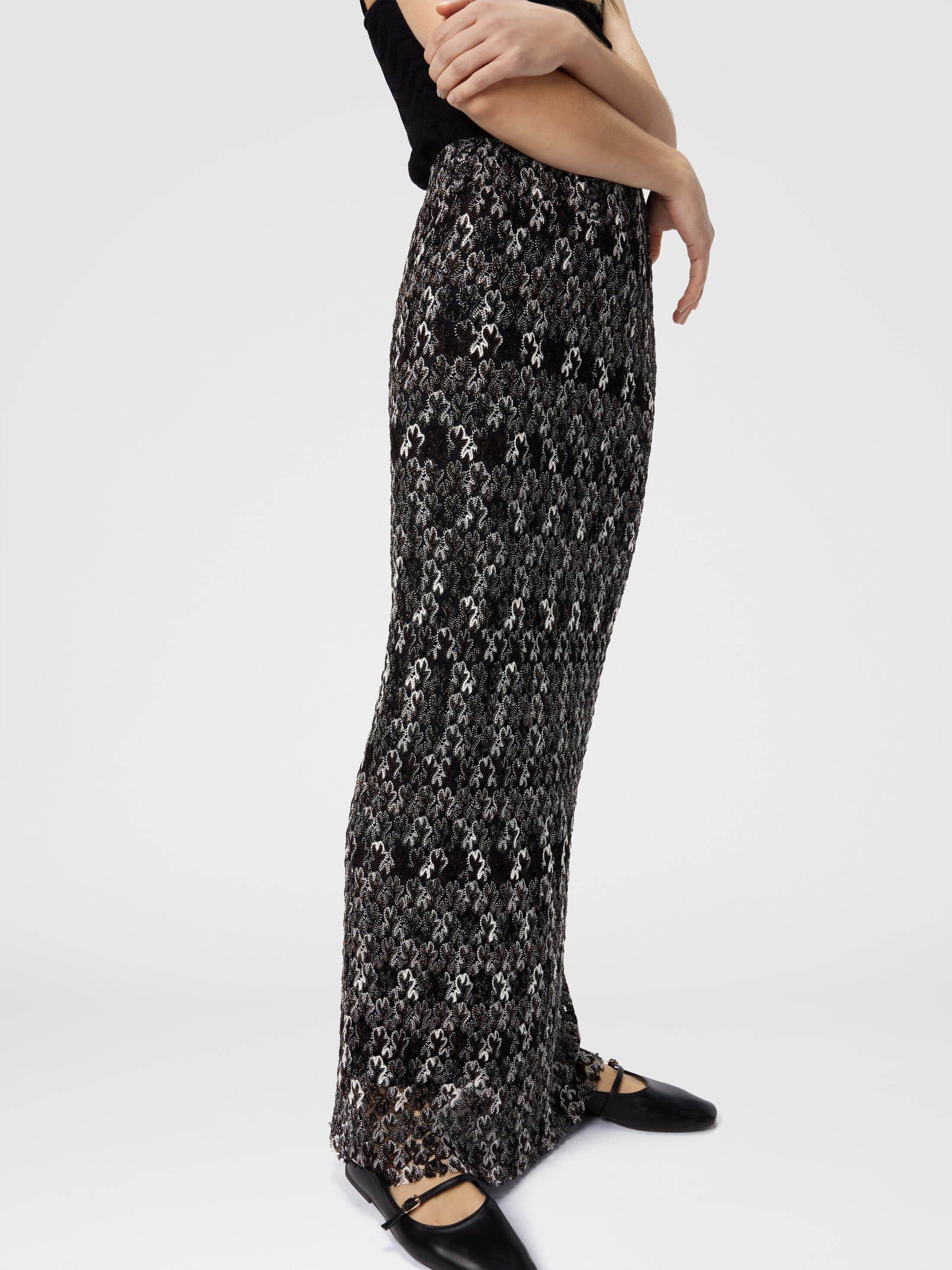 Missoni Long Pencil Skirt In Embroidered Lace in Black & Brown at Nordstrom - 4