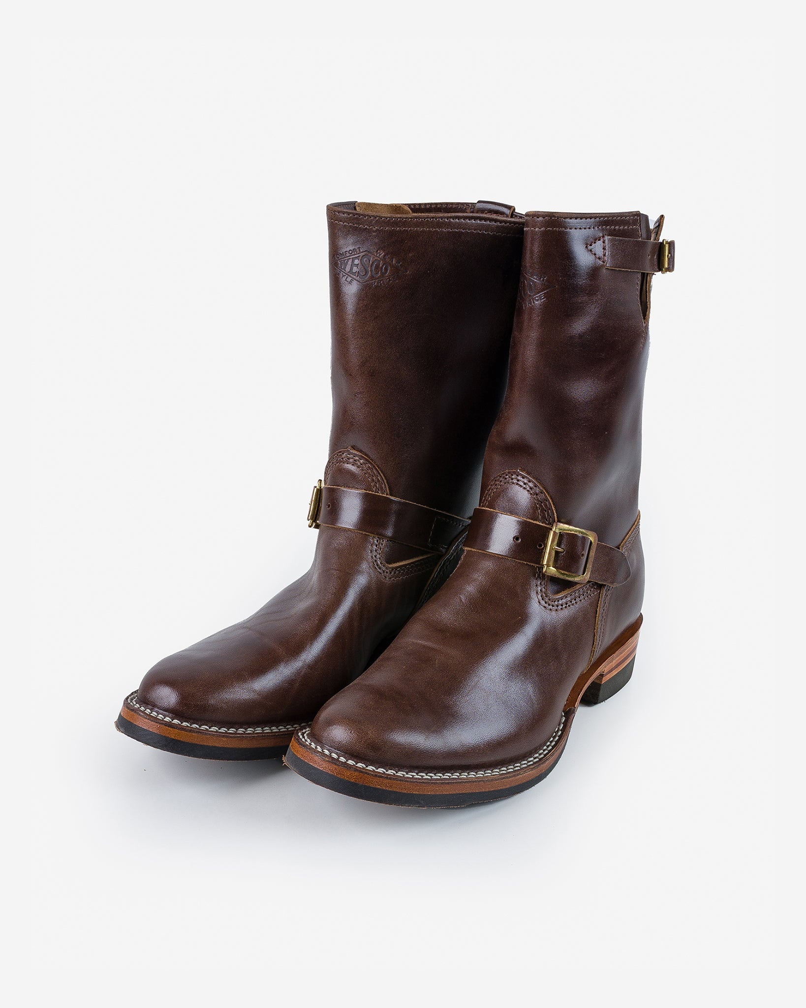 WESCO-MRLOU-BRN Wesco® - 10" Horsehide  Engineer Boot - Brown. The "Mister Lou" - 1