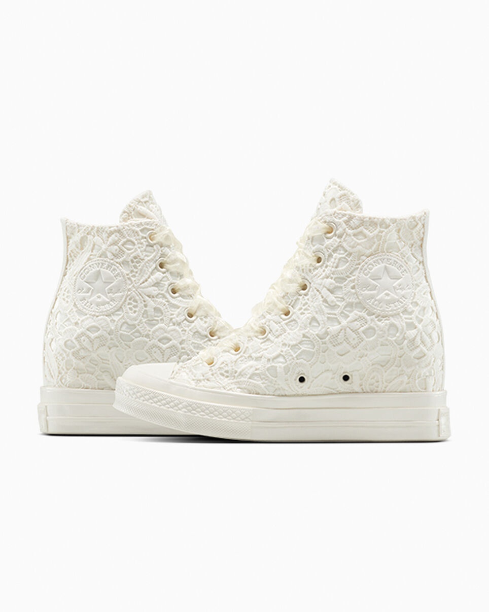 Chuck 70 Wedge Platform Crocheted Satin - 6