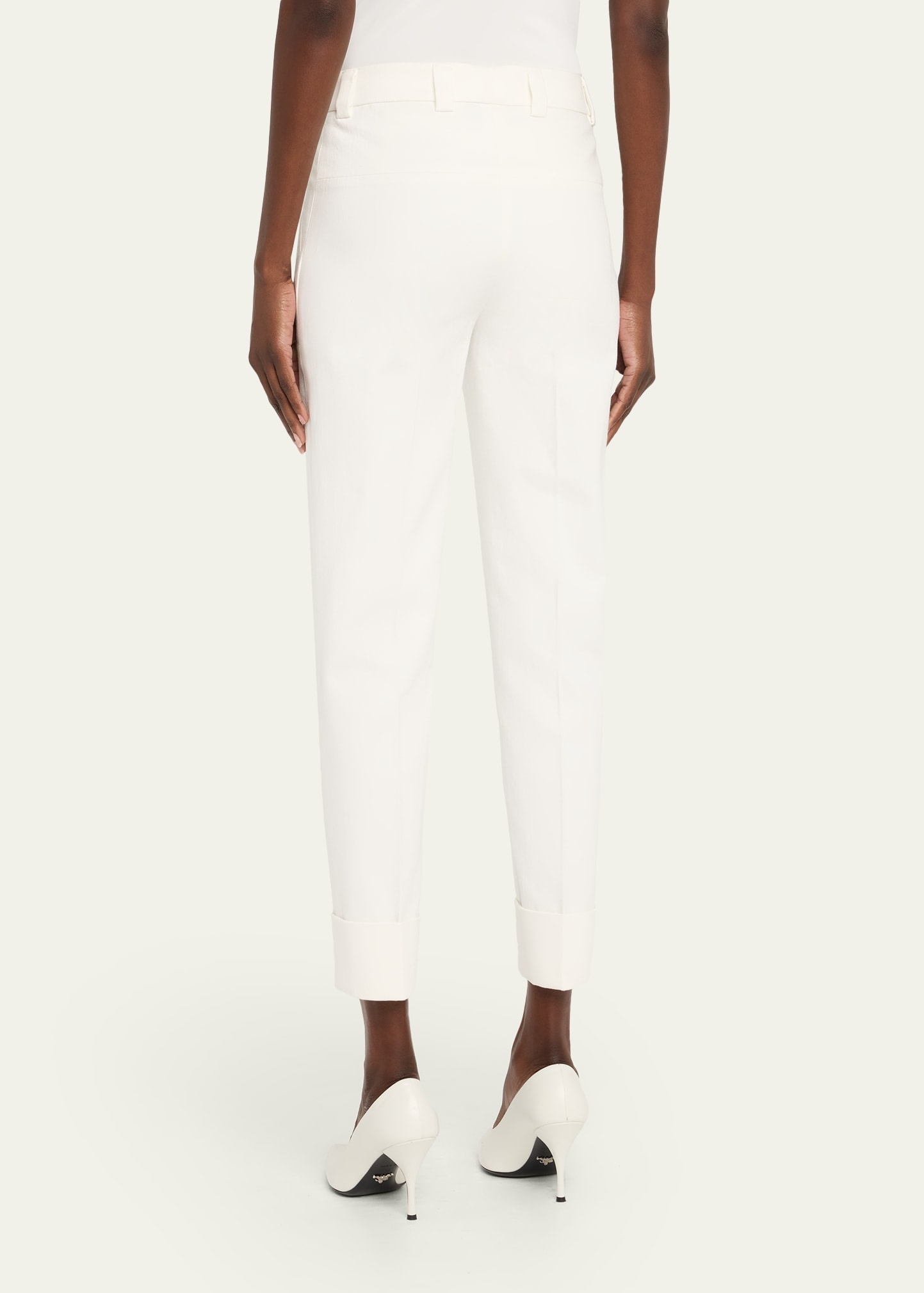 Maxima Cotton Denim Stretch Cropped Pants - 3