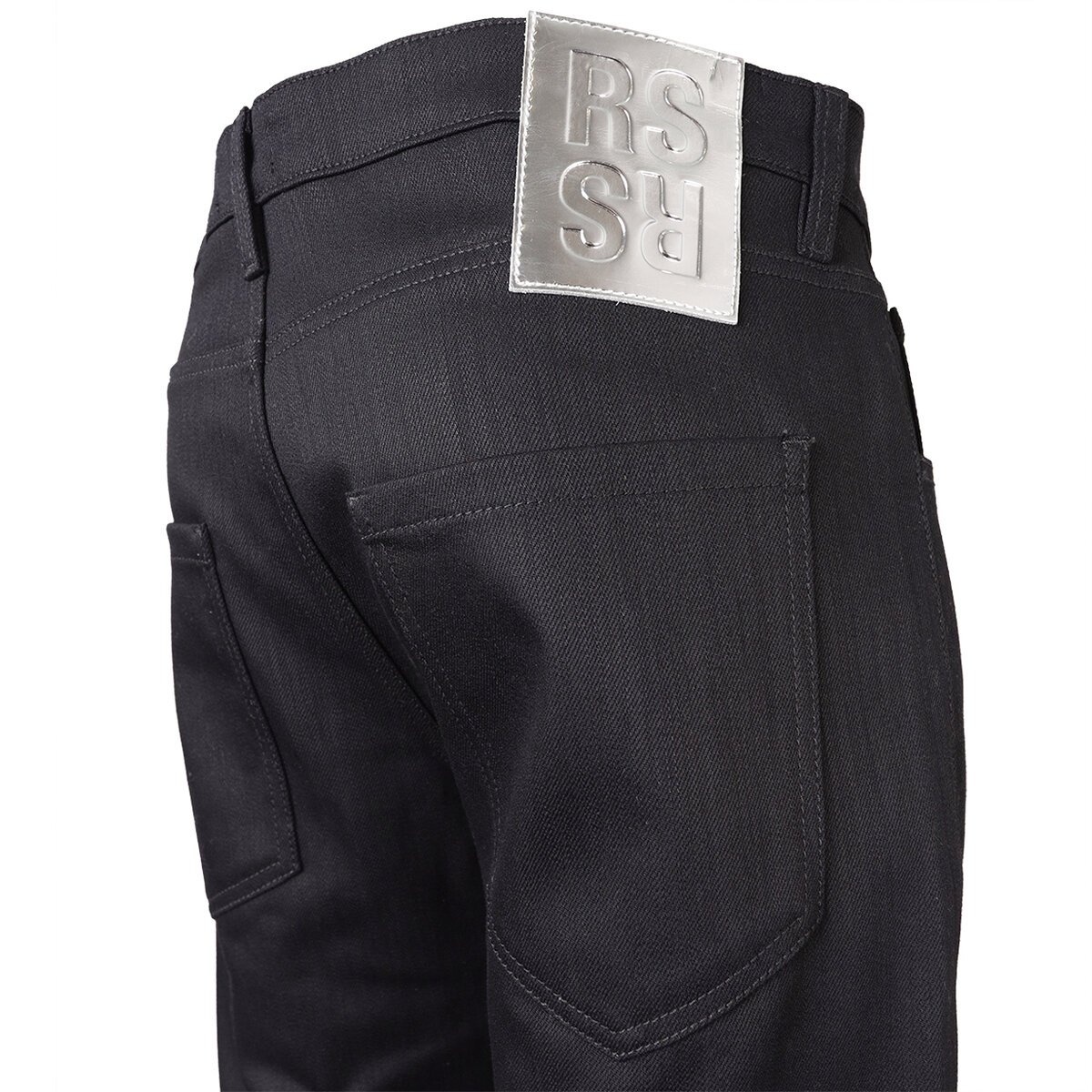 Patch and Tape Jeans  in Black - 5