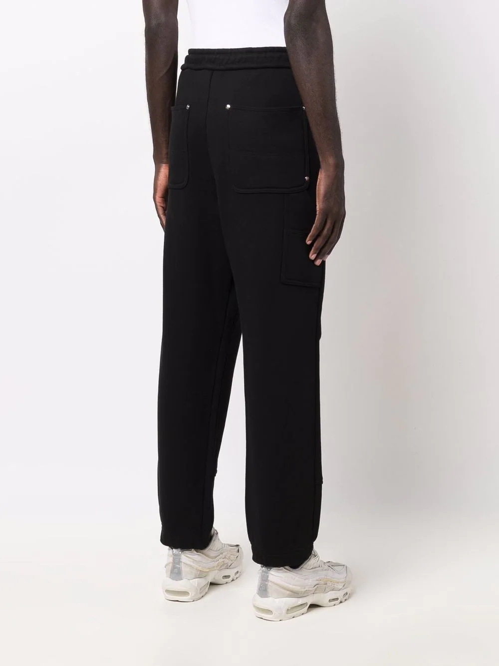 straight-leg organic cotton track pants - 5