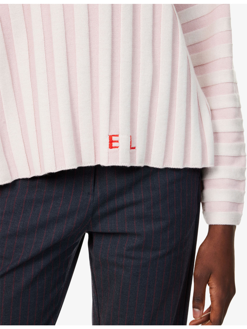 Keyboard Striped Wool Jumper - 5
