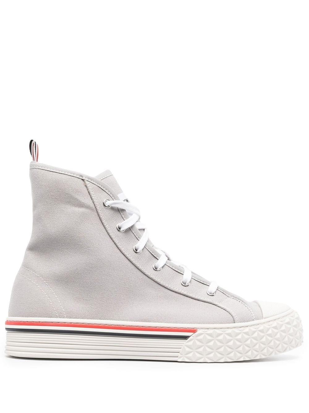 RWB striped high-top sneakers - 1