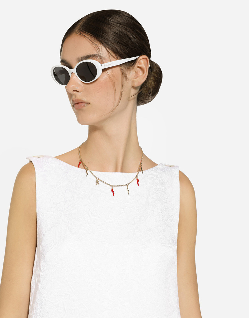 Dolce & Gabbana Necklace with DG logo and horn charms outlook