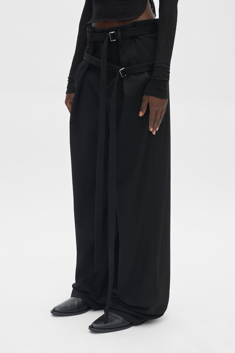 Ann Demeulemeester Jilleke High Comfort Double Belted Trousers outlook