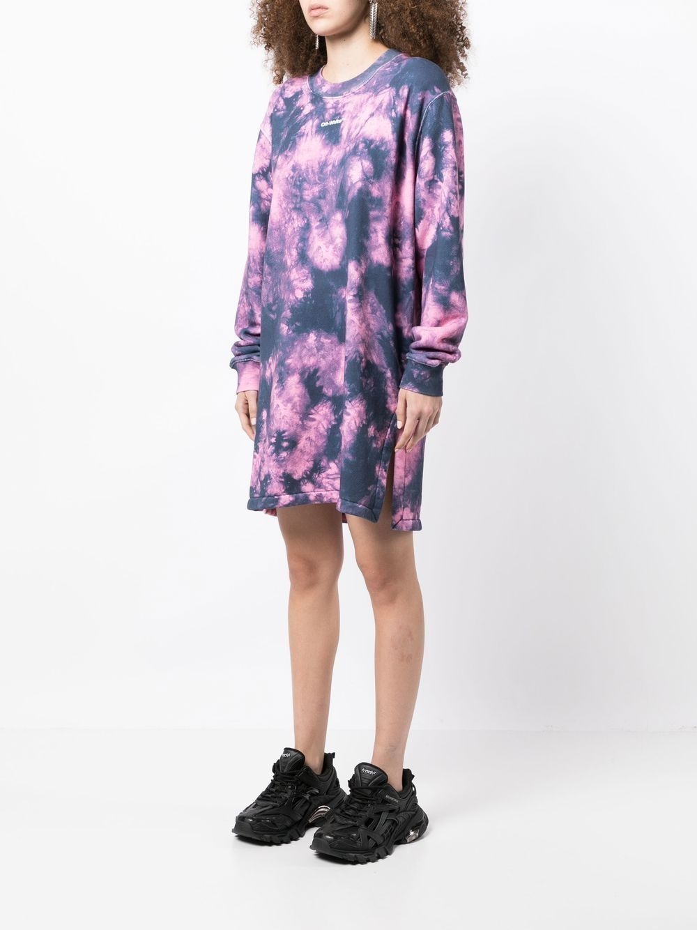 Arrows tie-dye sweatshirt dress - 3