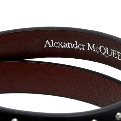 Alexander McQueen Alexander McQueen Stud Double Wrap Skull Bracelet outlook