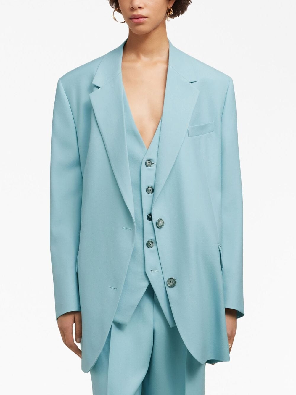 oversize single-breasted blazer - 5