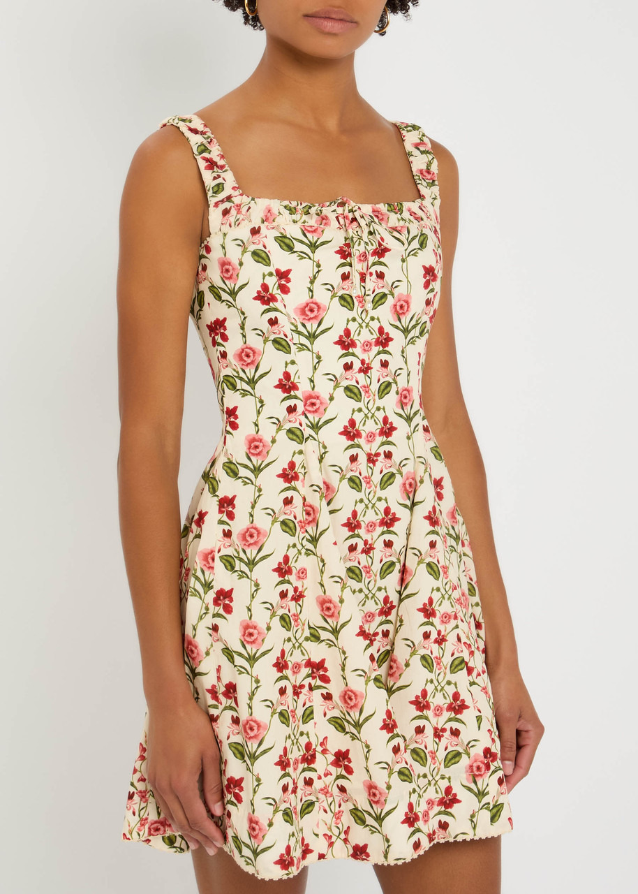 Agua BY Agua Bendita Moriche Canna Floral-print Cotton Mini Dress - 2