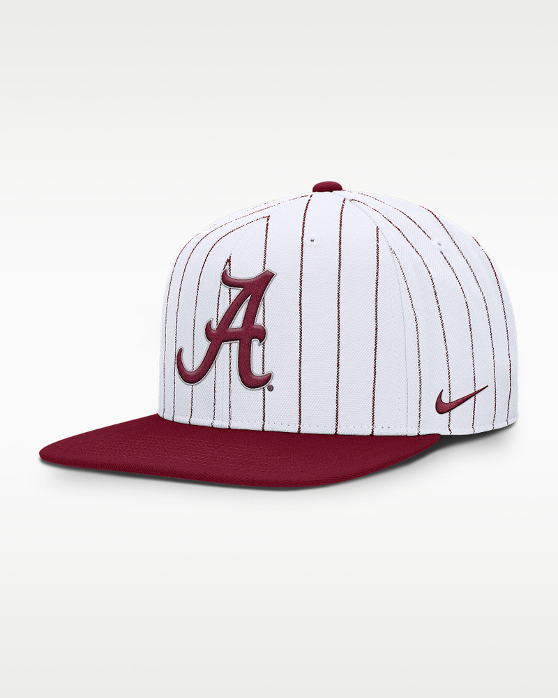 Alabama Primetime Pin Stripe 2-Tone Men's Nike Dri-FIT College Adjustable Hat 1