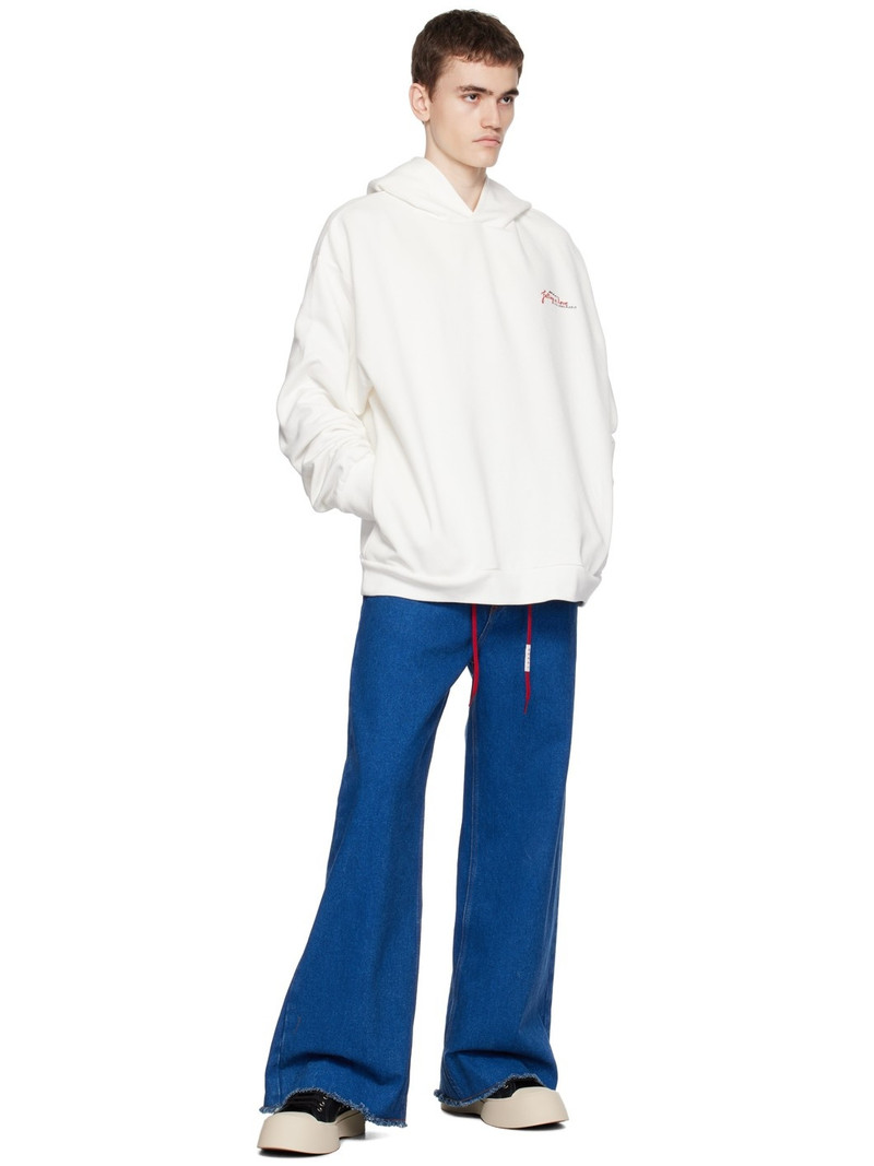 Marni White Printed Hoodie outlook