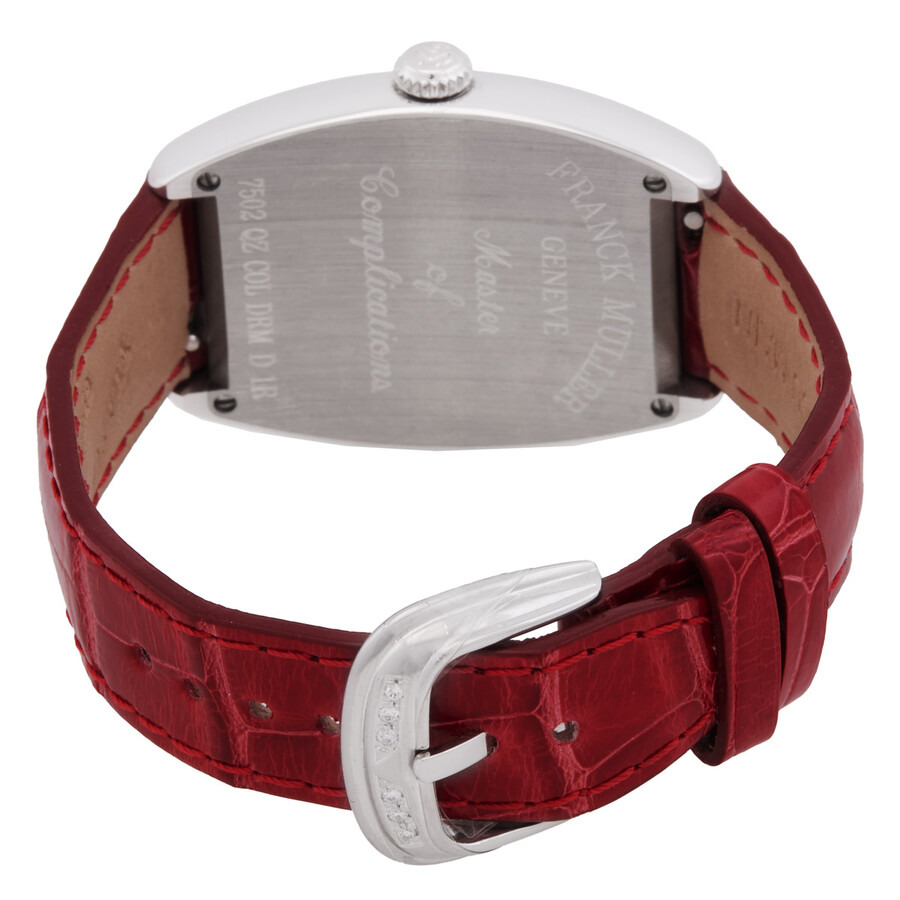Franck Muller Cintree Curvex Quartz Diamond Silver Dial Ladies Watch 7502 QZ D 1R COL DR AC - 3