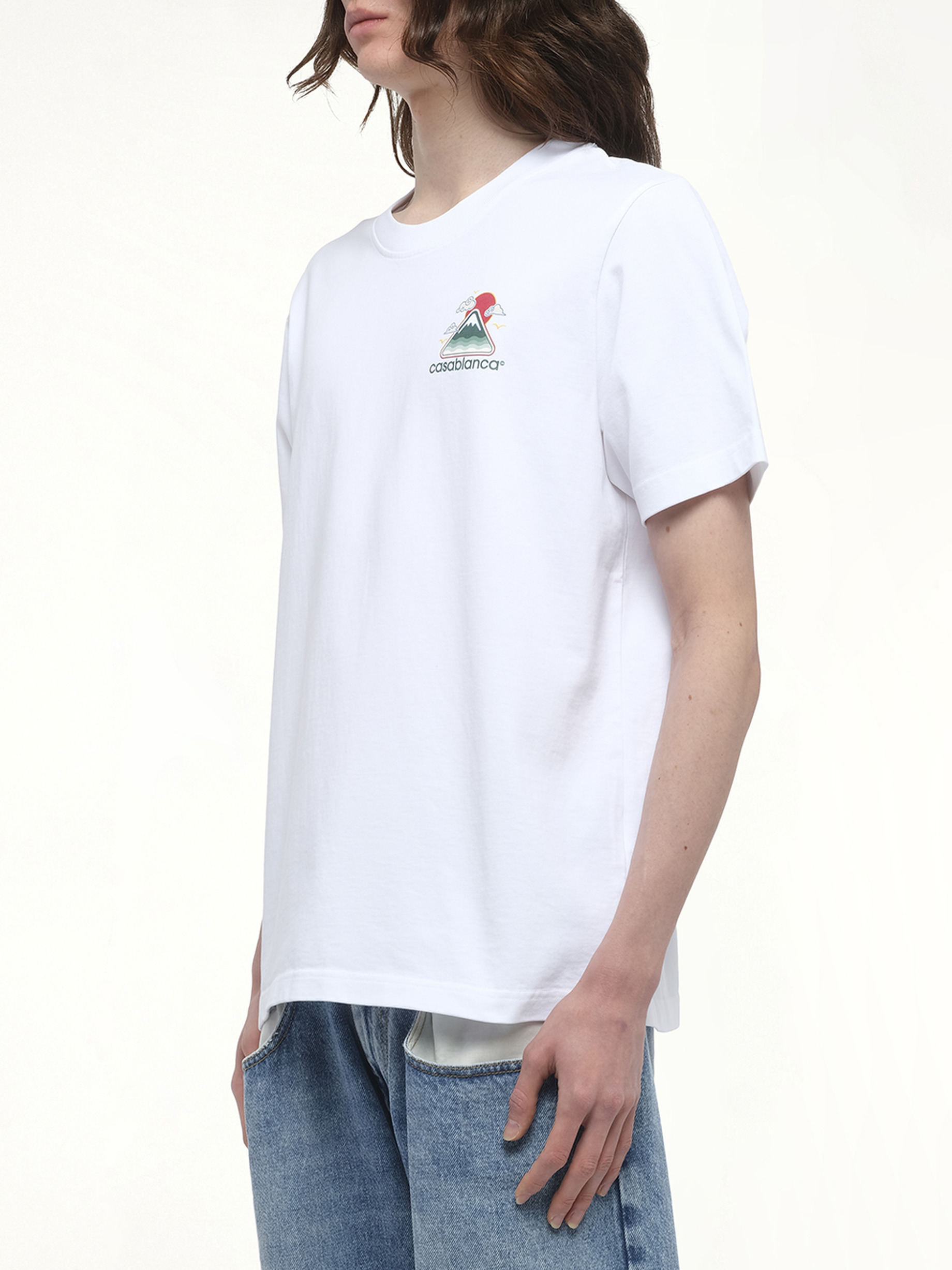 Motagne Ondulee T-Shirt in White - 5
