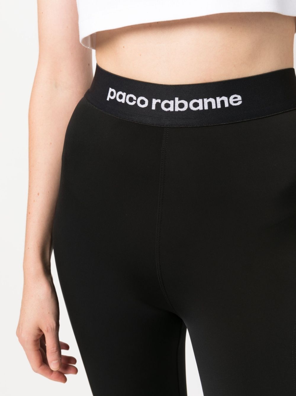 logo-waistband high-waisted leggings - 5