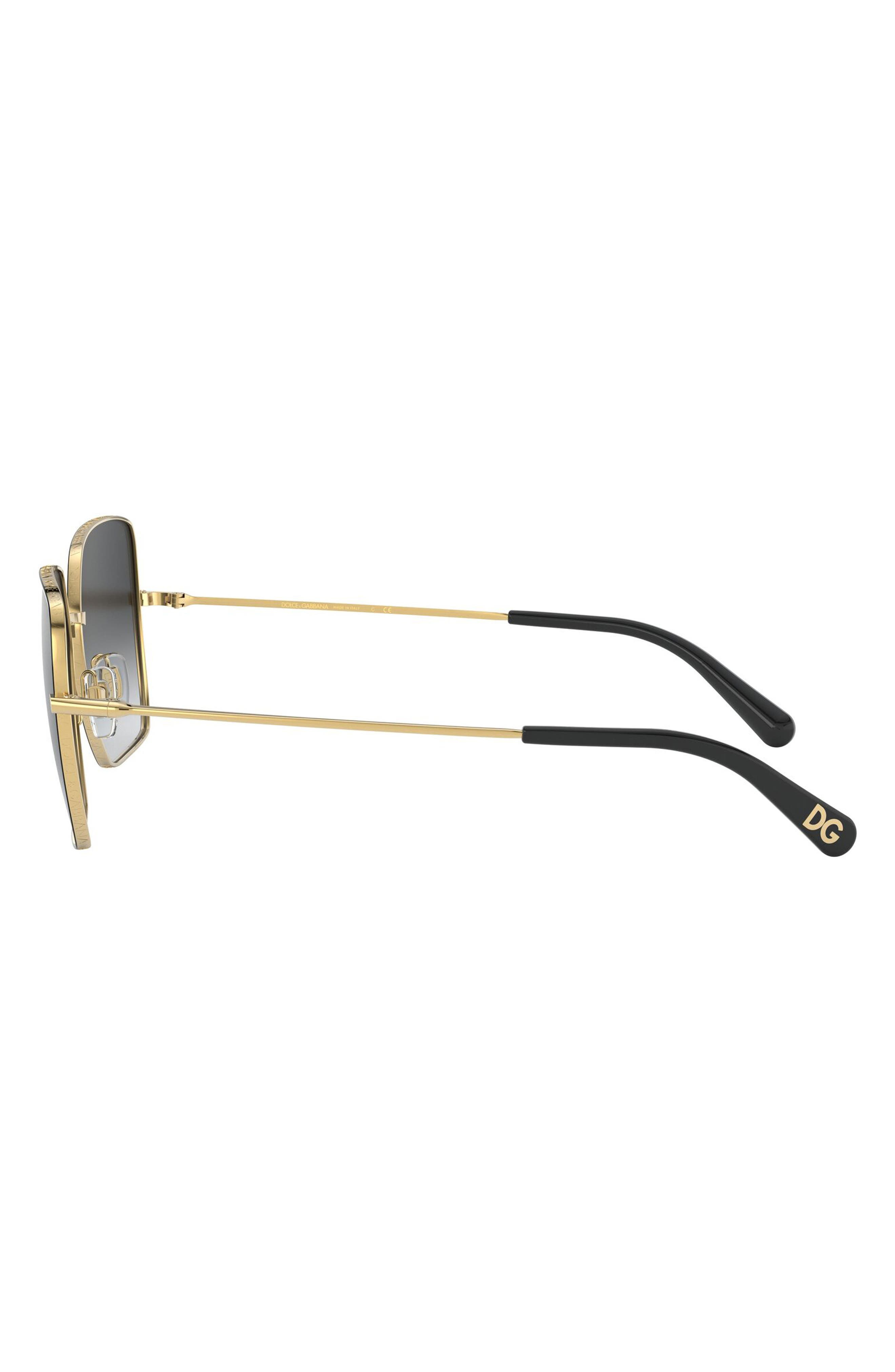 57mm Gradient Square Sunglasses - 3